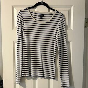 J Crew Blue/cream  striped LS